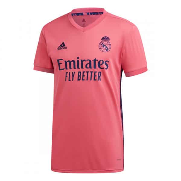 camiseta real madrid 2020/2021 segunda equipación rosa